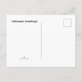 Süßes oder Saures, Halloween Einladungspostkarte (Rückseite)