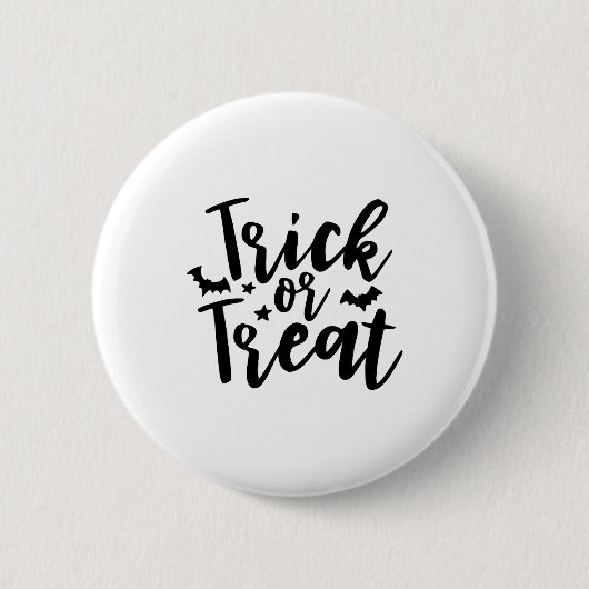 Süßes oder Saures Halloween Fledermäuse Button (Vorderseite)