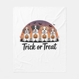 Süßes oder Saures Halloween Fleecedecke