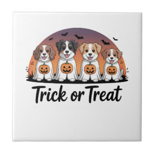 Süßes oder Saures Halloween Fliese