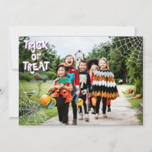 Süßes oder Saures Halloween-Foto-Feiertagskarte