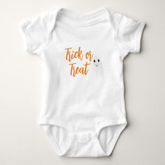 Süßes oder Saures Halloween-Geist Baby Strampler (Vorderseite)