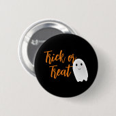 Süßes oder Saures Halloween-Geist Button (Vorne & Hinten)