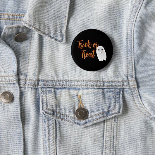 Süßes oder Saures Halloween-Geist Button (Beispiel)