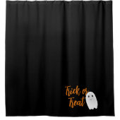 Süßes oder Saures Halloween-Geist Duschvorhang (Vorderseite)