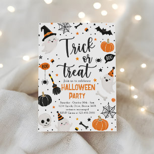 Süßes oder Saures Halloween-Geist Einladung