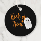 Süßes oder Saures Halloween-Geist Geschenkanhänger (Vorderseite)
