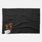 Süßes oder Saures Halloween-Geist Geschirrtuch (Horizontal)