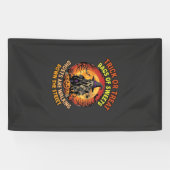 Süßes oder Saures Halloween Geist Kürbis Spukhaus Banner (Horizontal)