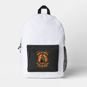 Süßes oder Saures Halloween Geist Kürbis Spukhaus Bedruckter Rucksack