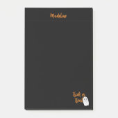 Süßes oder Saures Halloween-Geist Post-it Klebezettel (Vorderseite)