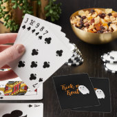 Süßes oder Saures Halloween-Geist Spielkarten (In Situ)