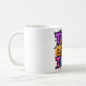 Süßes oder Saures Halloween-Geist-und-Kürbis-Tasse Kaffeetasse (Links)