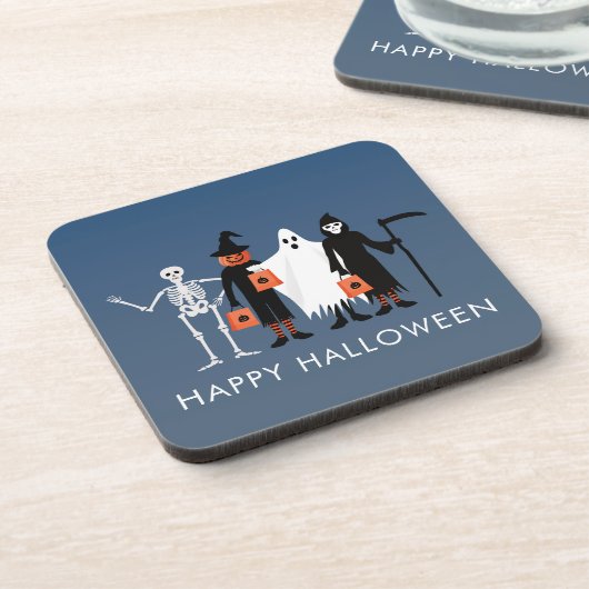 Süßes oder Saures Halloween Getränkeuntersetzer (Linke Seite)