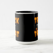 Süßes oder Saures Halloween gruselig Geist Kürbis Tasse (Zentrum)