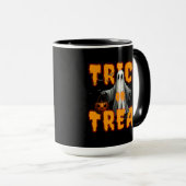 Süßes oder Saures Halloween gruselig Geist Kürbis Tasse (VorderseiteRechts)