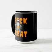 Süßes oder Saures Halloween gruselig Geist Kürbis Tasse (Vorderseite Links)