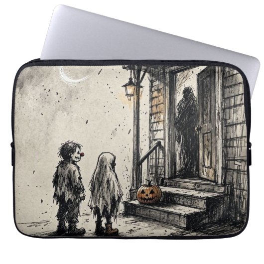 Süßes oder Saures Halloween-Horror Laptopschutzhülle (Vorderseite)