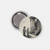Süßes oder Saures Halloween Horror Magnet (Vorderseite/Rückseite)