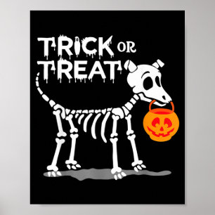 Süßes oder Saures Halloween Hund Poster