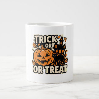 Süßes oder Saures Halloween-Katzen-Patch Jumbo-Tasse