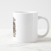 Süßes oder Saures Halloween-Katzen-Patch Jumbo-Tasse (Rechts)