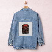 Süßes oder Saures Halloween-Killer-Skelett-Axt Rot Jeansjacke (Hangar)