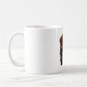 Süßes oder Saures Halloween-Killer-Skelett-Axt Rot Kaffeetasse
