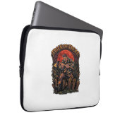 Süßes oder Saures Halloween Killer Skelett Axt Rot Laptopschutzhülle (Vorne Rechts)