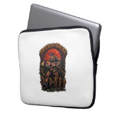 Süßes oder Saures Halloween Killer Skelett Axt Rot Laptopschutzhülle (Vorderseite Links)