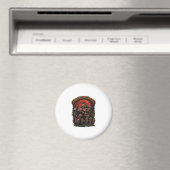 Süßes oder Saures Halloween Killer Skelett Axt Rot Magnet (In Situ (Geschirrspüler))