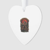 Süßes oder Saures Halloween Killer Skelett Axt Rot Ornament (Vorderseite)