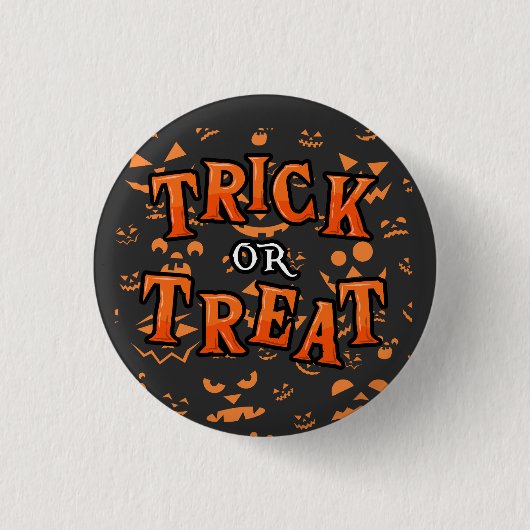 Süßes oder Saures Halloween Knöpfe Anstecker Button (Vorderseite)