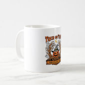 Süßes oder Saures Halloween-Kürbis-Hexenhut Grusel Kaffeetasse (Vorderseite Links)