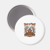 Süßes oder Saures Halloween-Kürbis-Hexenhut Grusel Magnet (Vorderseite/Rückseite)
