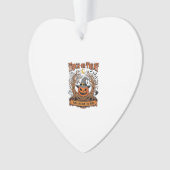 Süßes oder Saures Halloween-Kürbis-Hexenhut Grusel Ornament (Vorderseite)