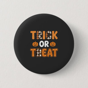 Süßes oder Saures Halloween-Kürbis-Vektordesign_1 Button