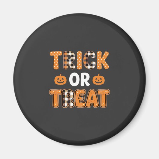Süßes oder Saures Halloween-Kürbis-Vektordesign_1 Magnet (Vorne)