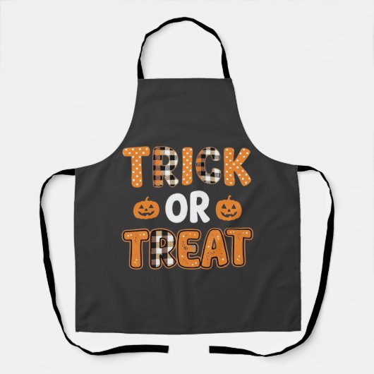 Süßes oder Saures Halloween-Kürbis-Vektordesign_1 Schürze (Vorderseite)