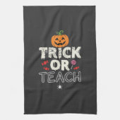 Süßes oder Saures Halloween-Lehrer-Design (2)_1 Geschirrtuch (Vertikal)