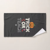 Süßes oder Saures Halloween-Lehrer-Design (2)_1 Handtuch (Handtuch)