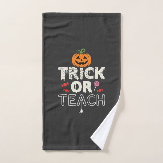 Süßes oder Saures Halloween-Lehrer-Design (2)_1 Handtuch (Handtuch)