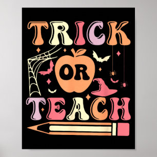 Süßes oder Saures Halloween-Lehrer Poster