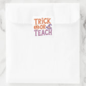 Süßes oder Saures - Halloween Lehrer Sticker Gesch (Tasche)