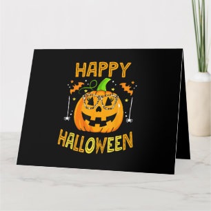 Süßes oder Saures Halloween Lustiger Kürbis Frohe Karte