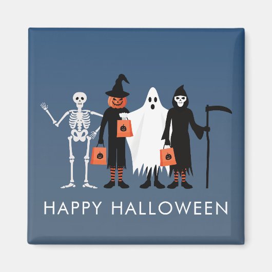 Süßes oder Saures Halloween Magnet (Vorne)