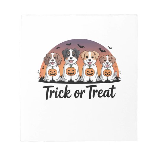 Süßes oder Saures Halloween Notizblock (Vorderseite)