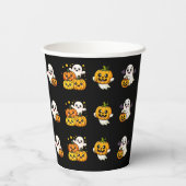 Süßes oder Saures Halloween-Papierbecher Pappbecher (Rückseite)