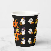 Süßes oder Saures Halloween-Papierbecher Pappbecher (Links)