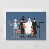 Süßes oder Saures Halloween-Party-Einladung Einladung (Rückseite)